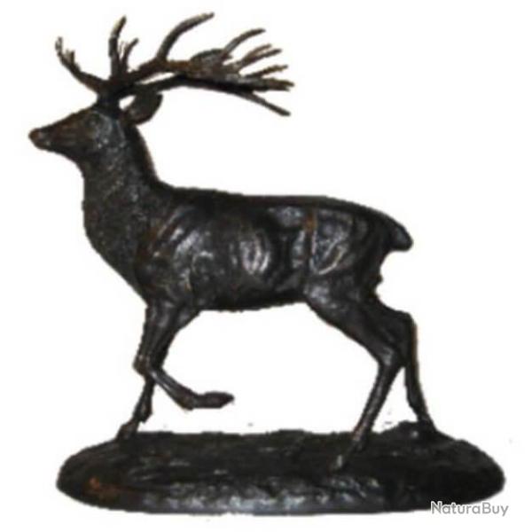 Bronze Cerf � l'arr�t grand mod�le LOVERGREEN