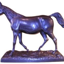 Bronze Cheval marchant LOVERGREEN