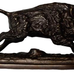Bronze sanglier au galop LOVERGREEN