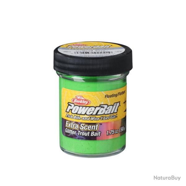 Berkley PowerBait Pte  Truite Glitter Spring Green - 50g (1.75 oz)