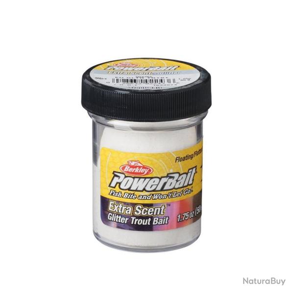 Berkley PowerBait Pte  Truite Glitter White - 50g (1.75 oz)