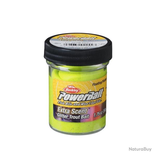 Berkley PowerBait Pte  Truite Glitter Chartreuse - 50g (1.75 oz)