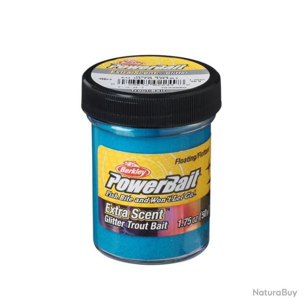 BERKLEY PowerBait P�te � Truite Glitter - Neon Blue Glitter - 50g (?1.75oz)
