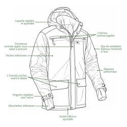 Veste Ridge Booster Green Swedteam de &agrave; 5XL
