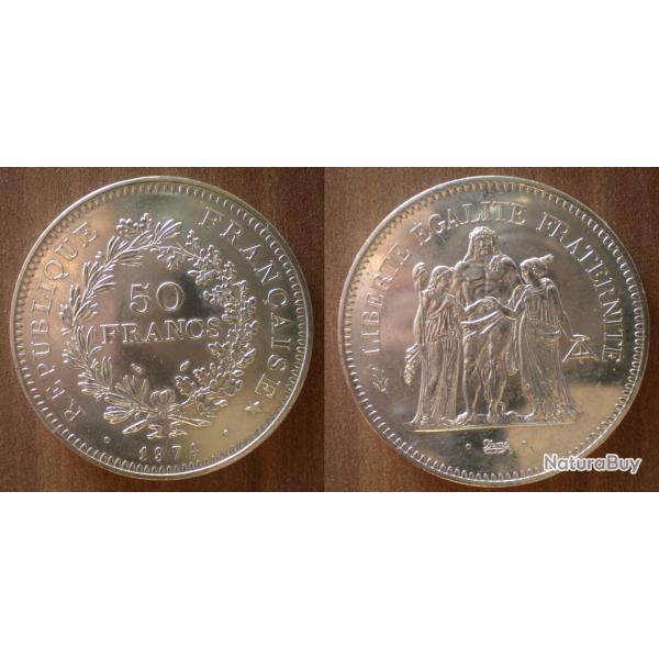 France 50 Francs 1974 Piece Hercule Franc