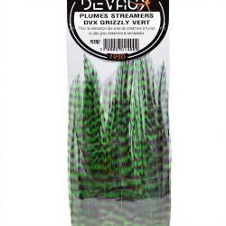 Plumes streamers DEVAUX Grizzly vert