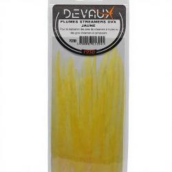 Plumes streamers DEVAUX Jaune