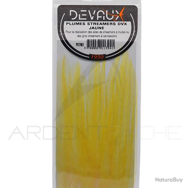 Plumes streamers DEVAUX Jaune