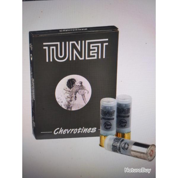 Chevrotine tunet calibre 12/67 12 grains 10 cartouches