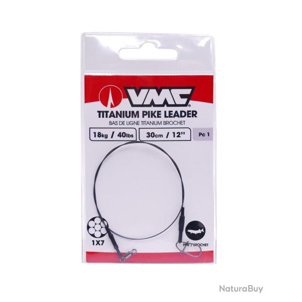 Bas de Ligne VMC Titanium Pike Leader 18kg A l'unit� 50cm