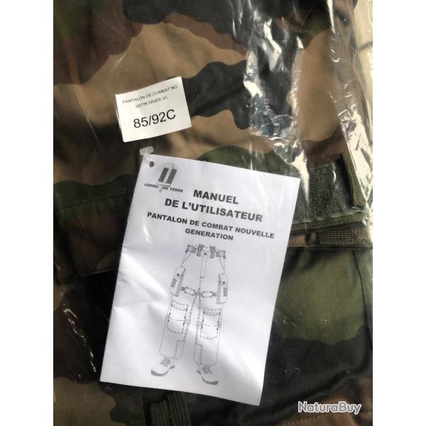 Pantalon cam hiver 96Court taille 46 avec bretelles