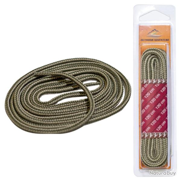 LACET BI COLORE KAKI/BEIGE - 90cm - OUTDOOR ADVENTURE