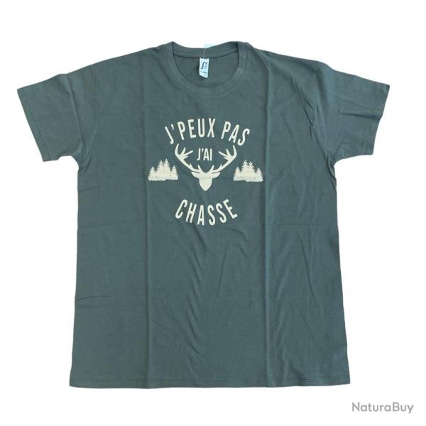 TSHIRT JPEUX PAS JAI CHAS KAKIBEIGE BARTAVEL