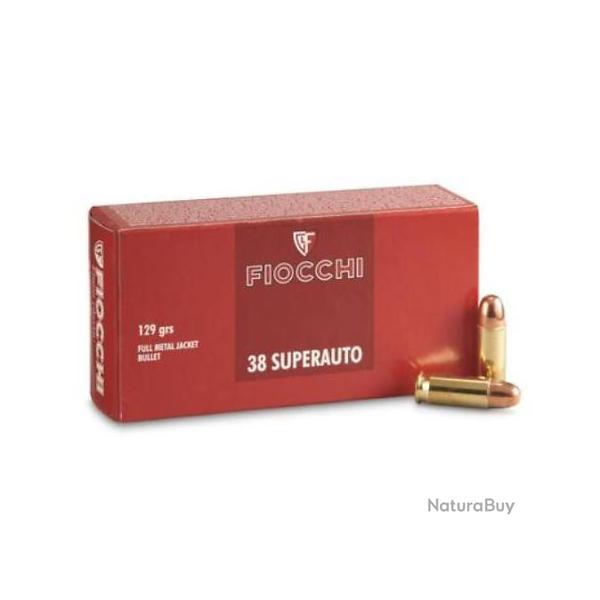 Munitions FIOCCHI 38 SuperAuto 129gr x50