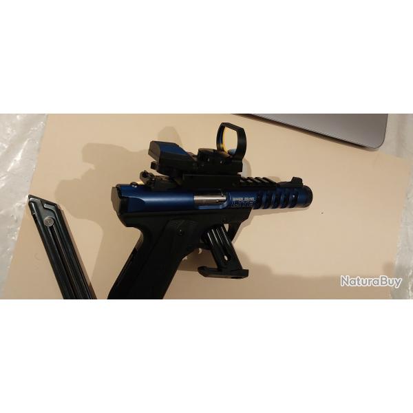 Ruger 22/45 lite 22lr avec point rouge et canon filet