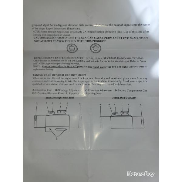 Vend point rouge plus rail neuf