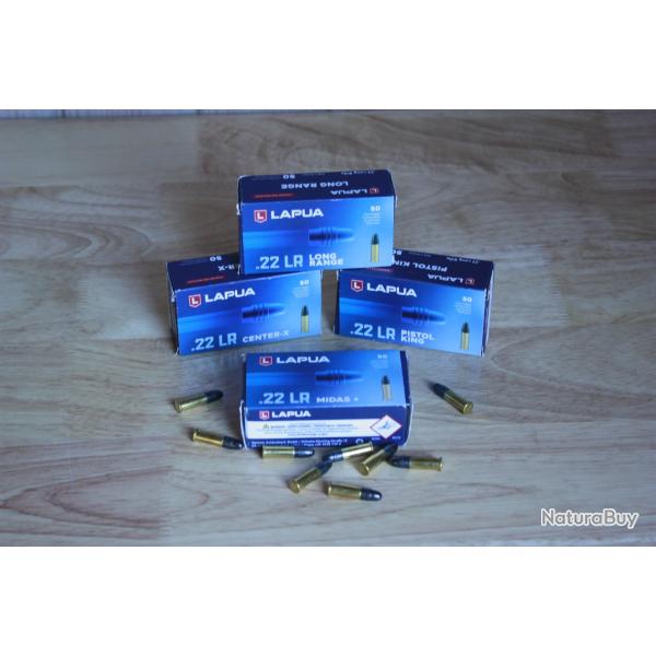 Lot cartouches Lapua 22lr - 1 SANS RESERVE