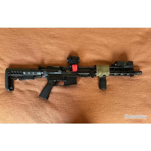 PACK COMPLET - Carabine AR15 PERUN ARMS 12.5'' cal 223 Rem + Accessoires.