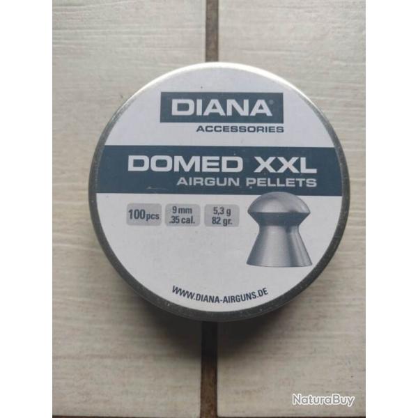 Plombs lourds pour carabine PCP puissante  , Plombs diabolos Diana Domed XXL cal. 9 mm