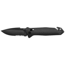 Couteau TB Outdoor CAC noir avec lame mixte