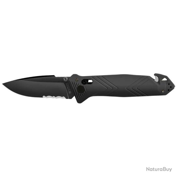 Couteau TB Outdoor CAC noir avec lame mixte