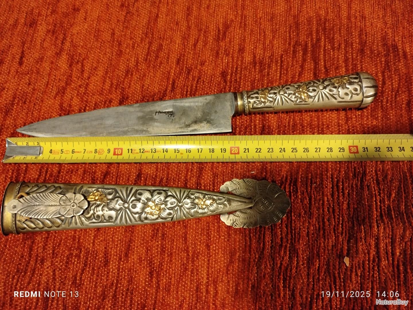 Couteau Au Sabot cran d'arrêt vendetta blason 20 cm