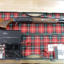 FUSIL BENELLI 828U SPORT CAL 12/76 CANON 79 CM + MALLETTE OCCASION PARFAIT ETAT