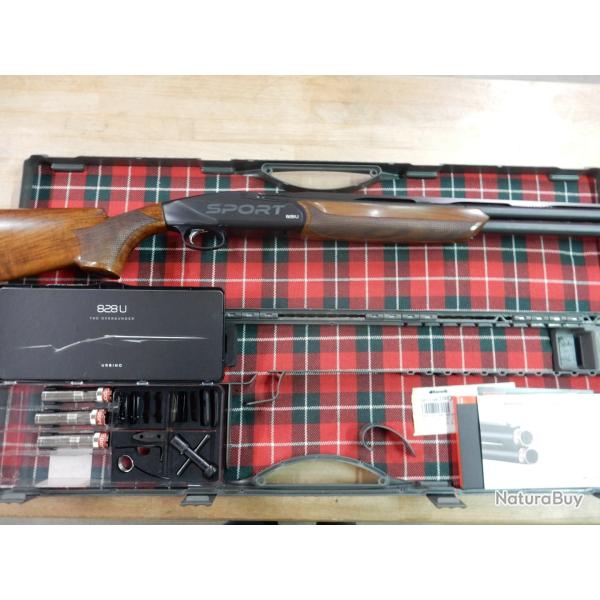 FUSIL BENELLI 828U SPORT CAL 12/76 CANON 79 CM + MALLETTE OCCASION PARFAIT ETAT