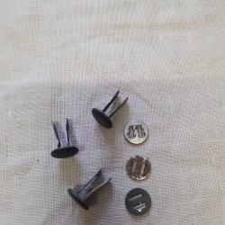 Rivets de casque avec ses contre rivets WW2