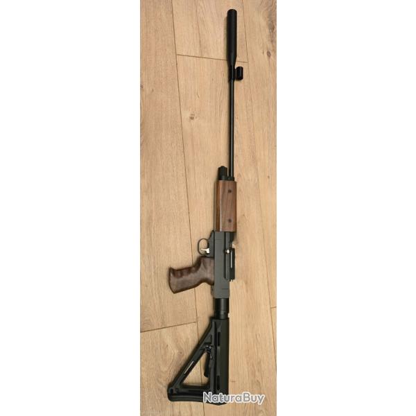 CP2 Artmis customise style AK74 avec crosse AR15. Configuration canon long. 4,5 mm