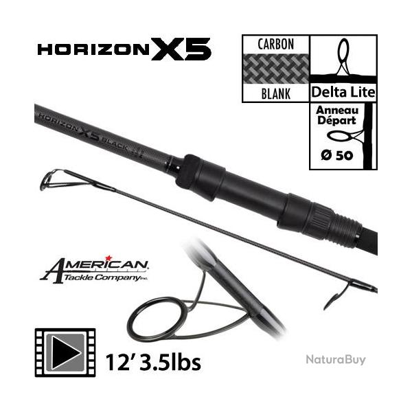 Canne Fox Horizon X5 Black 50mm 12' 3.5lbs