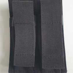 Porte-chargeur double à rabat