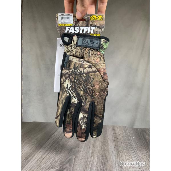 Gants FASTFIT MECHANIX WEAR Couleur Camouflage Mossy Oak