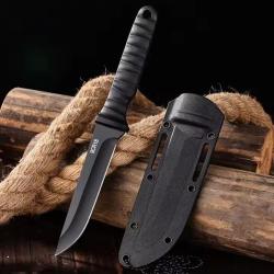 Couteau tactique, Acier grande résistance inoxidable 9CR18, offre découverte 1 aux enchères !!