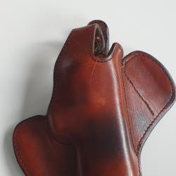 Etui cuir de marque Scorpion pour revolver RMR, Manurhin, Ruger