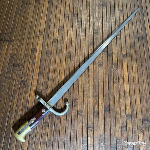 TRS BELLE BAONNETTE GRAS 1874 GRAVE DE LA MANUFACTURE D'ARMES DE SAINT TIENNE OCTOBRE 1877