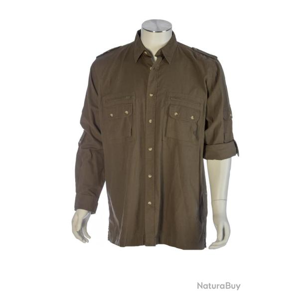CHEMISE DE CHASSE HOMME AUTHENTIC KAKI BARTAVEL