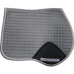 TAPIS DE SELLE VELVET CHEVAL - Gris - 