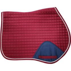 TAPIS DE SELLE VELVET CHEVAL - BORDEAUX - 