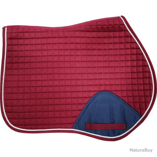 TAPIS DE SELLE VELVET CHEVAL - BORDEAUX - 