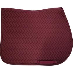 TAPIS DE SELLE ZIG ZAG CHEVAL - BORDEAUX - 