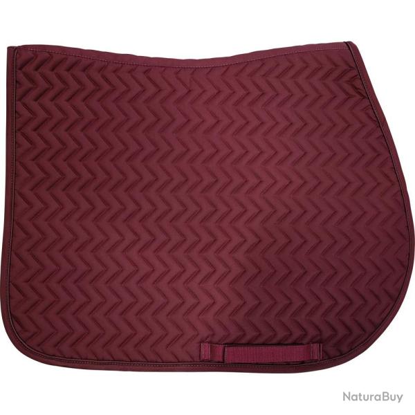 TAPIS DE SELLE ZIG ZAG CHEVAL - BORDEAUX - 
