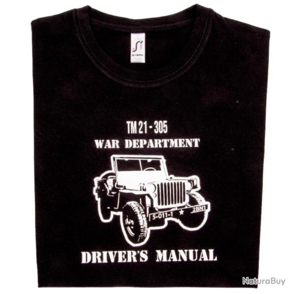 TEE SHIRT JEEP NOIR - M - BARTAVEL
