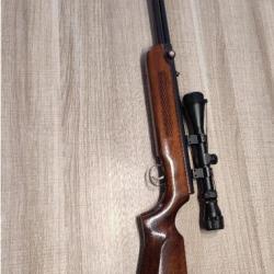 Ancienne Carabine vintage air comprimé 4,5 mm hammerli 4HS03 à levier latéral + lunette 3-9 40 neuve