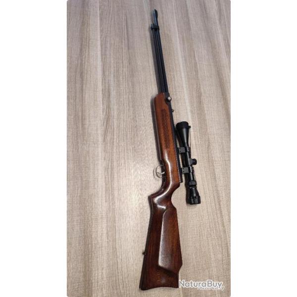 Ancienne Carabine vintage air comprim 4,5 mm hammerli 4HS03  levier latral + lunette 3-9 40 neuve