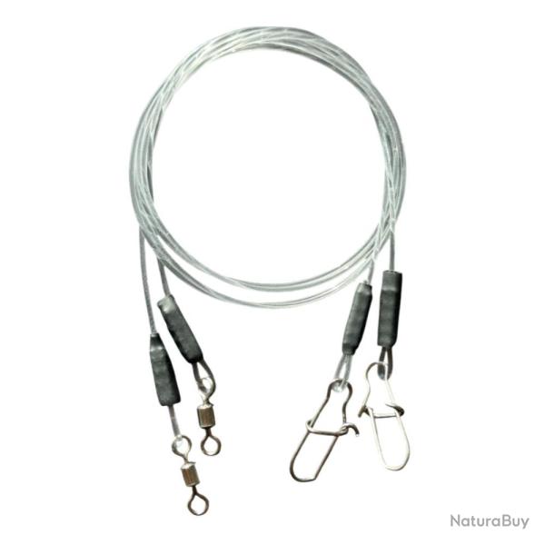 BAS DE LIGNE CARNASSIERS FLUORO X2 - 80/100 - 