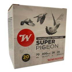 CARTOUCHES SUPER PIGEON 20 70 28G BJ X25 N WINCHESTER