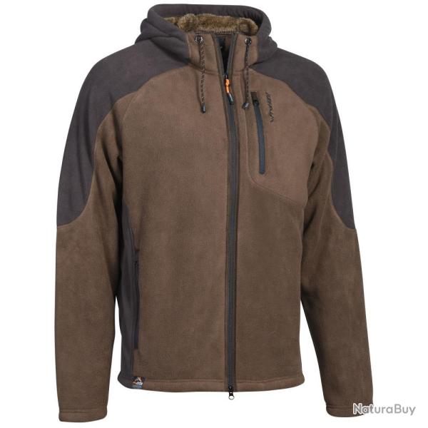 VESTE DE CHASSE POLAIRE BUFFALO MARRON PROHUNT