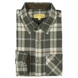 CHEMISE DE CHASSE HOMME SPANIEL CARREAUX KAKI PROHUNT