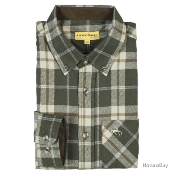 CHEMISE DE CHASSE HOMME SPANIEL CARREAUX KAKI PROHUNT